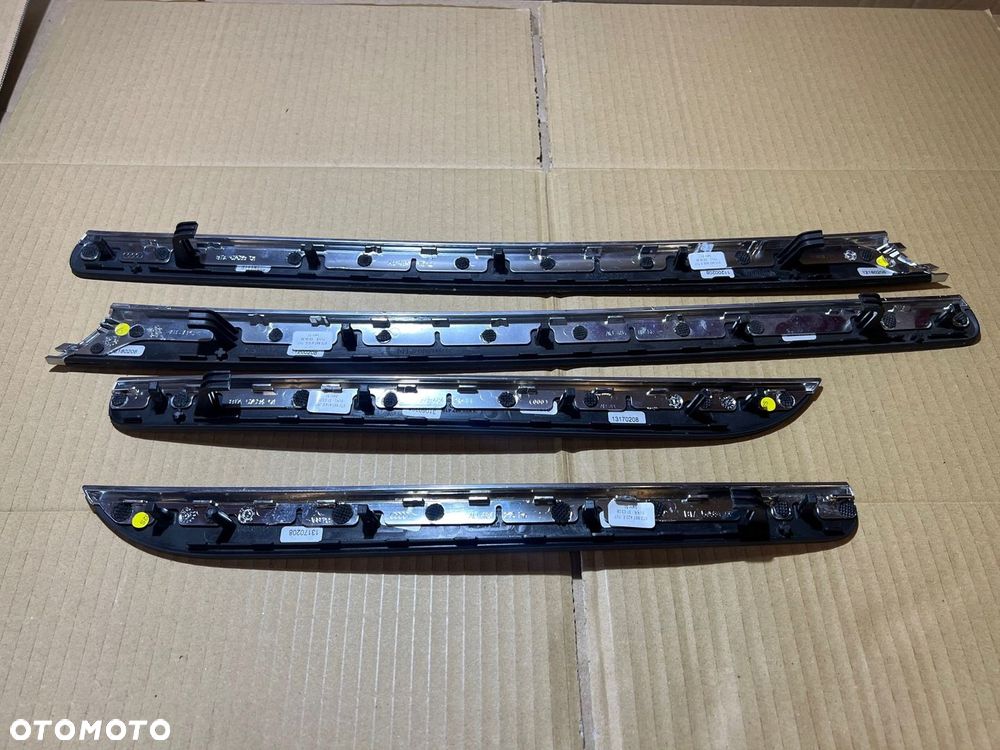 AUDI A5 S5 8T DEKORY DEKOR LISTWA TUNELU LISTWY DRZWI KOMPLET CARBON - 11