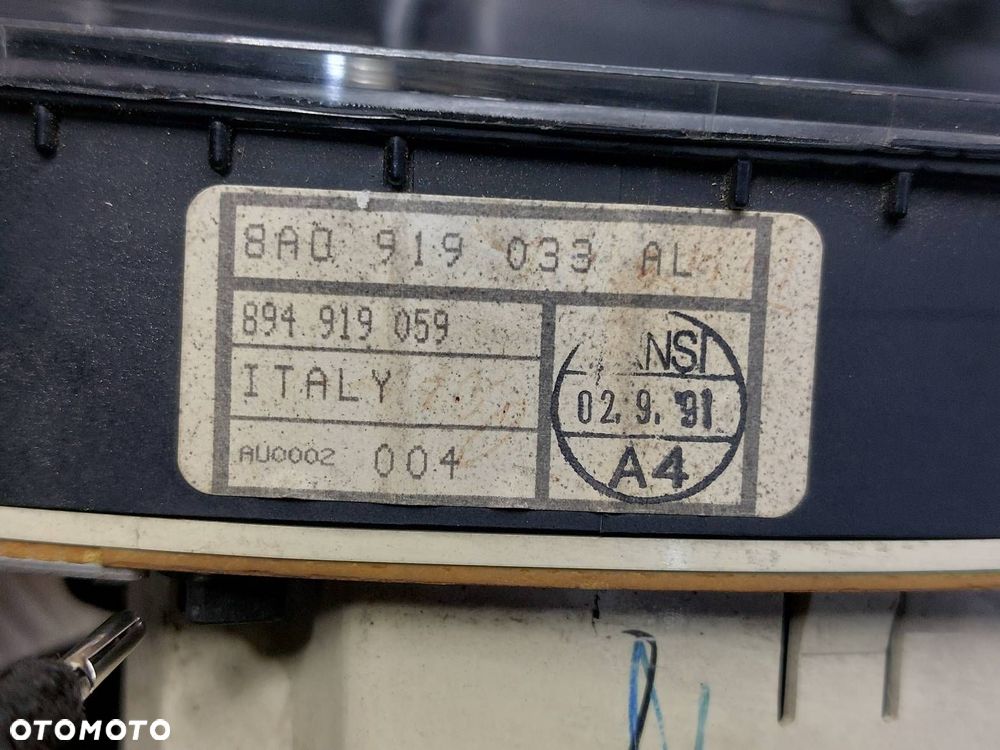 LICZNIK ZEGARY AUDI 80 B4 2.0 8V 8A0919033AL - 2