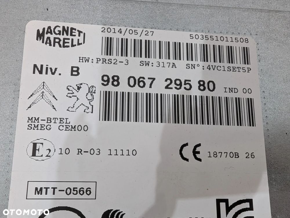 PEUGEOT 208 2008 RADIO NAWIGACJA 9805301780 9806729580 - 5