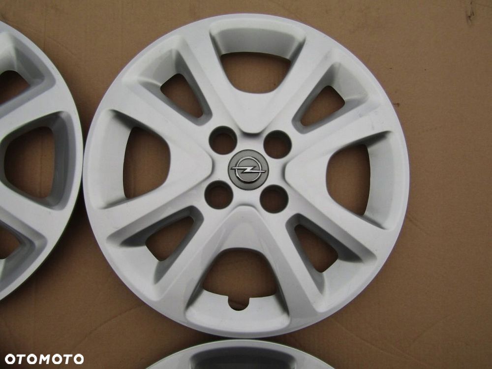 4x Kołpaki Strukturalne 15 Opel Corsa D E Adam Meriva Karl 4x100 - 6