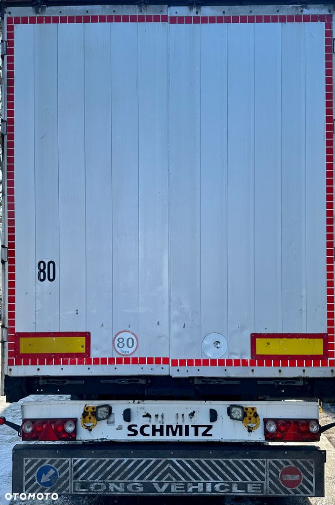 Schmitz Cargobull BURTOFIRANKA EDSCHA SAF OŚ PODNOSZONA DUŻE DRZWI ALUMINIOWE Z TYŁU KOSZ PALETOWY OPONY:90% 2008r WAGA:6889kg BURTY ALUMINIOWE - 6