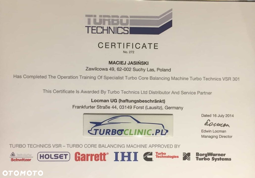 Turbosprężarka Audi A5 2.0 TDI 170KM - 5