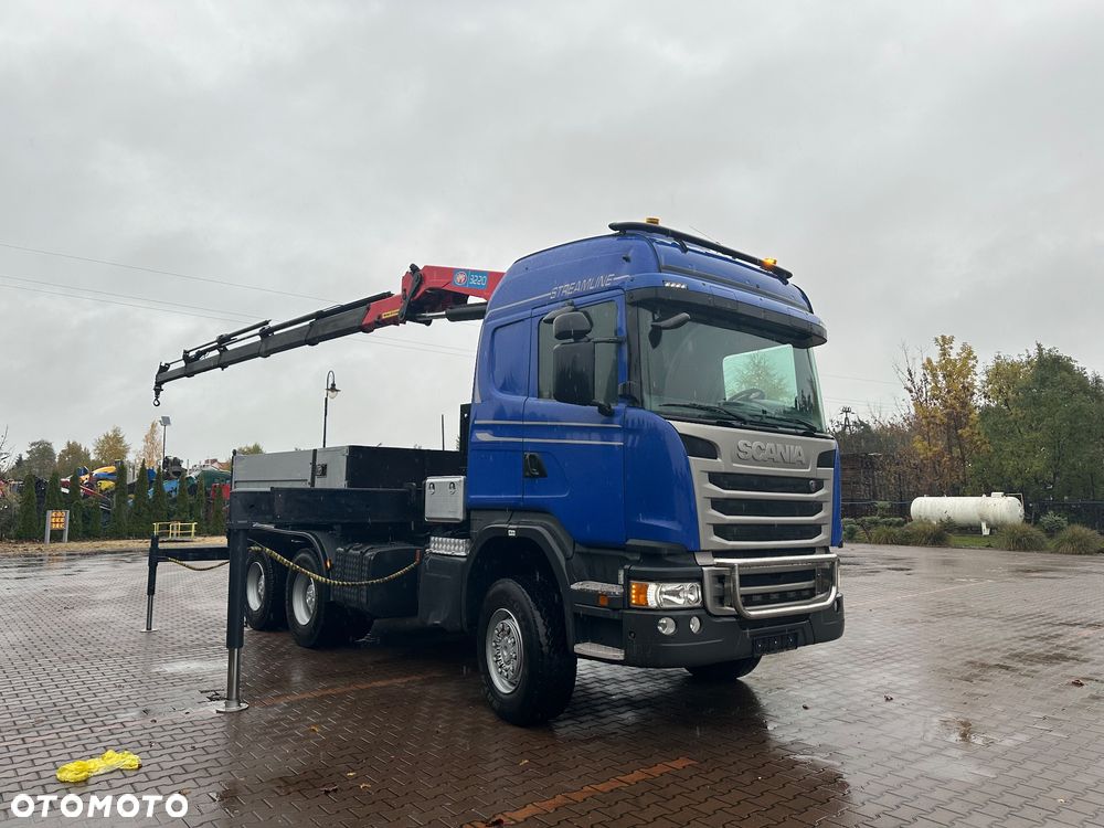 Scania G490 6x6 do energetyki słupów ciągnik specjalny Hds żuraw - 15