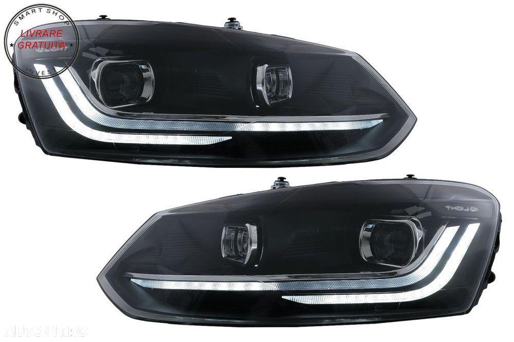 Faruri LED VW Polo 6R 6C (2010-2017) Semnalizare Dinamica- livrare gratuita - 1