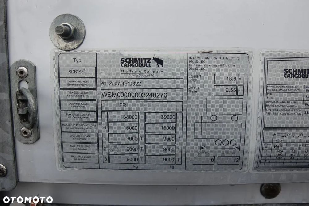 Schmitz Cargobull FIRANKA / STANDARD / OSIE SCHMITZ / NOWE PLANDEKI - 25