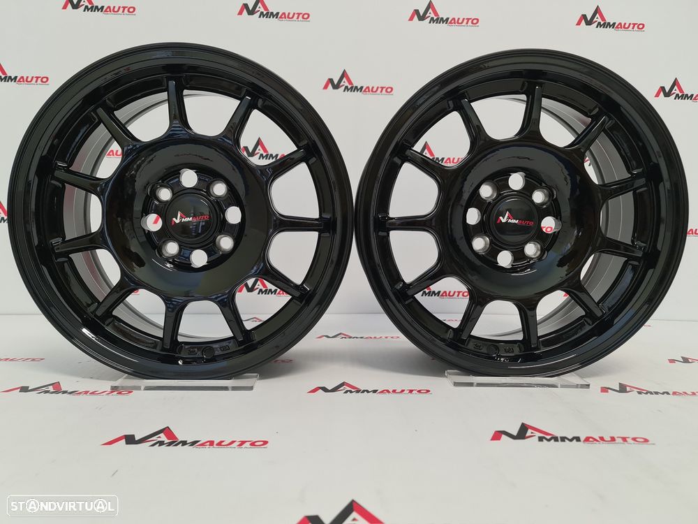 Jantes MMAuto Works 15 Preto Brilho (4x100) - 1
