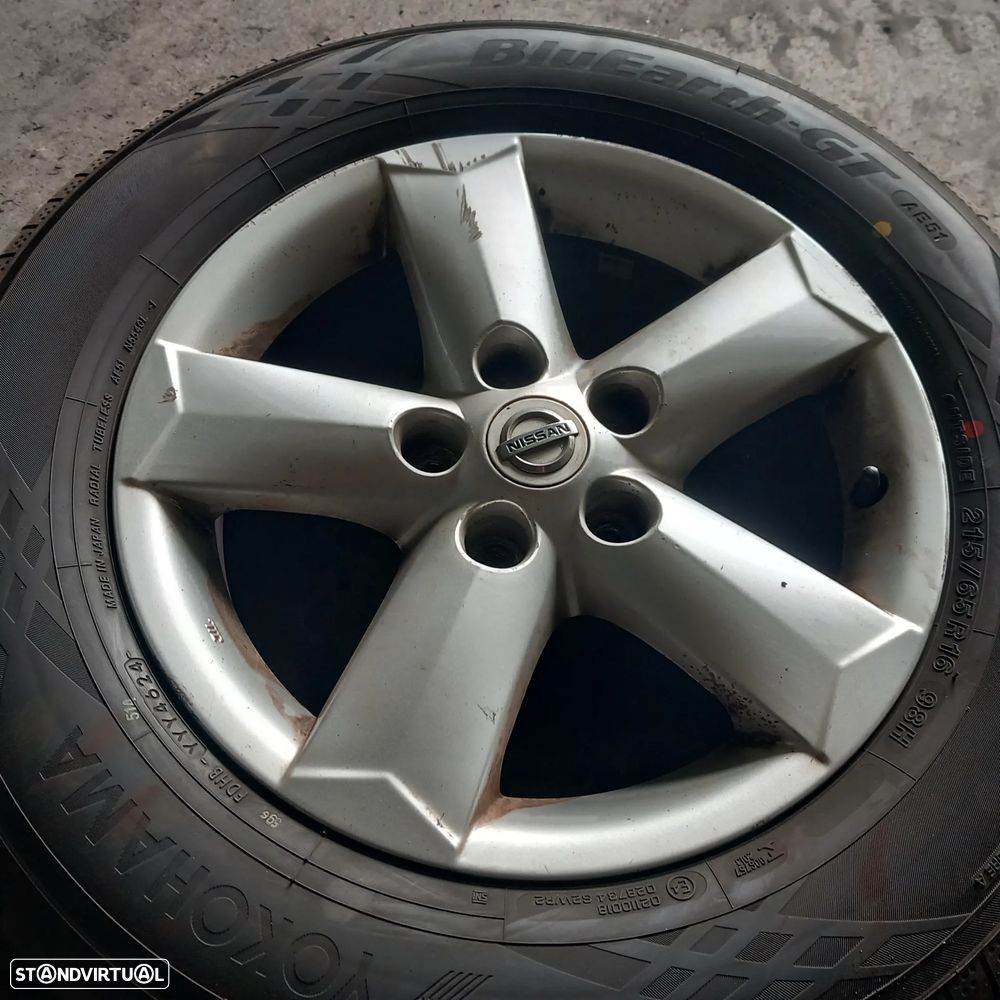 Conjunto jantes especiais Nissan Qashqai pneus bons 215 65 R16 - 5