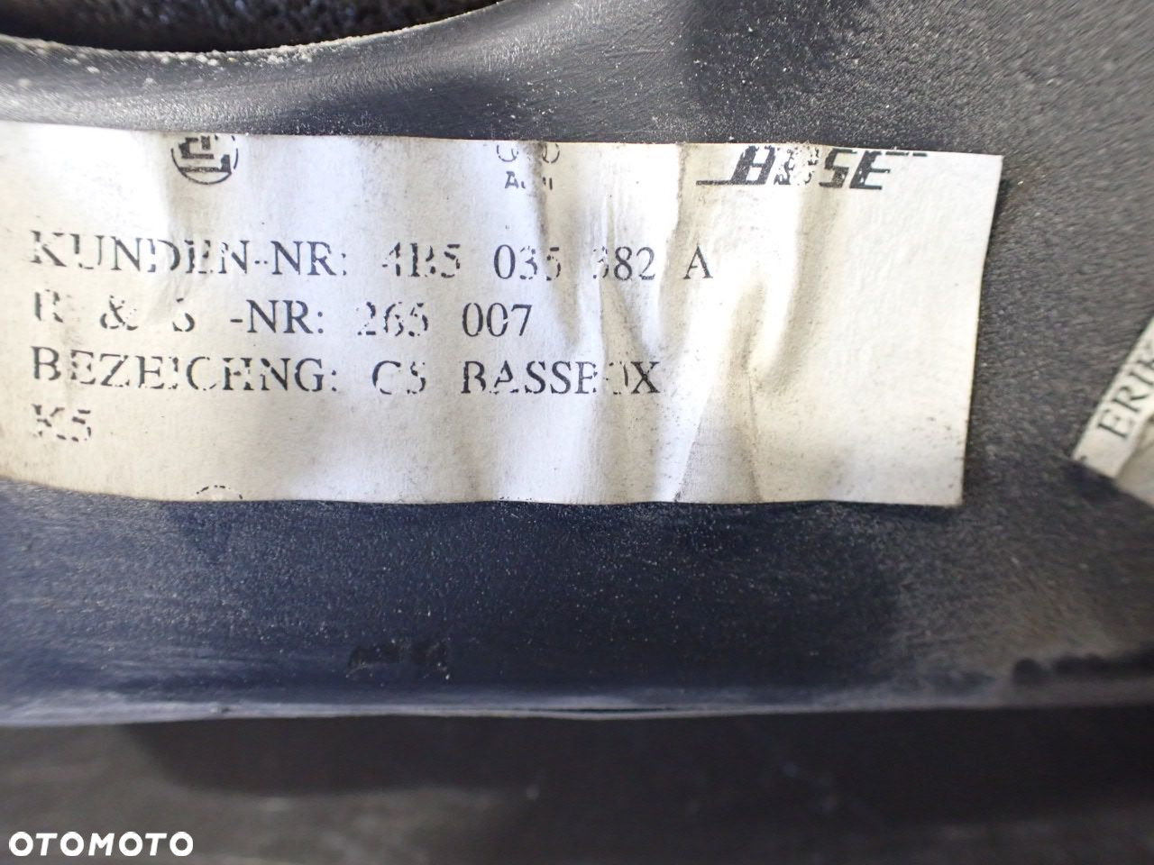 SUBWOOFER WZMACNIACZ AUDI A6 C5 2.5 4B5035382A - 5