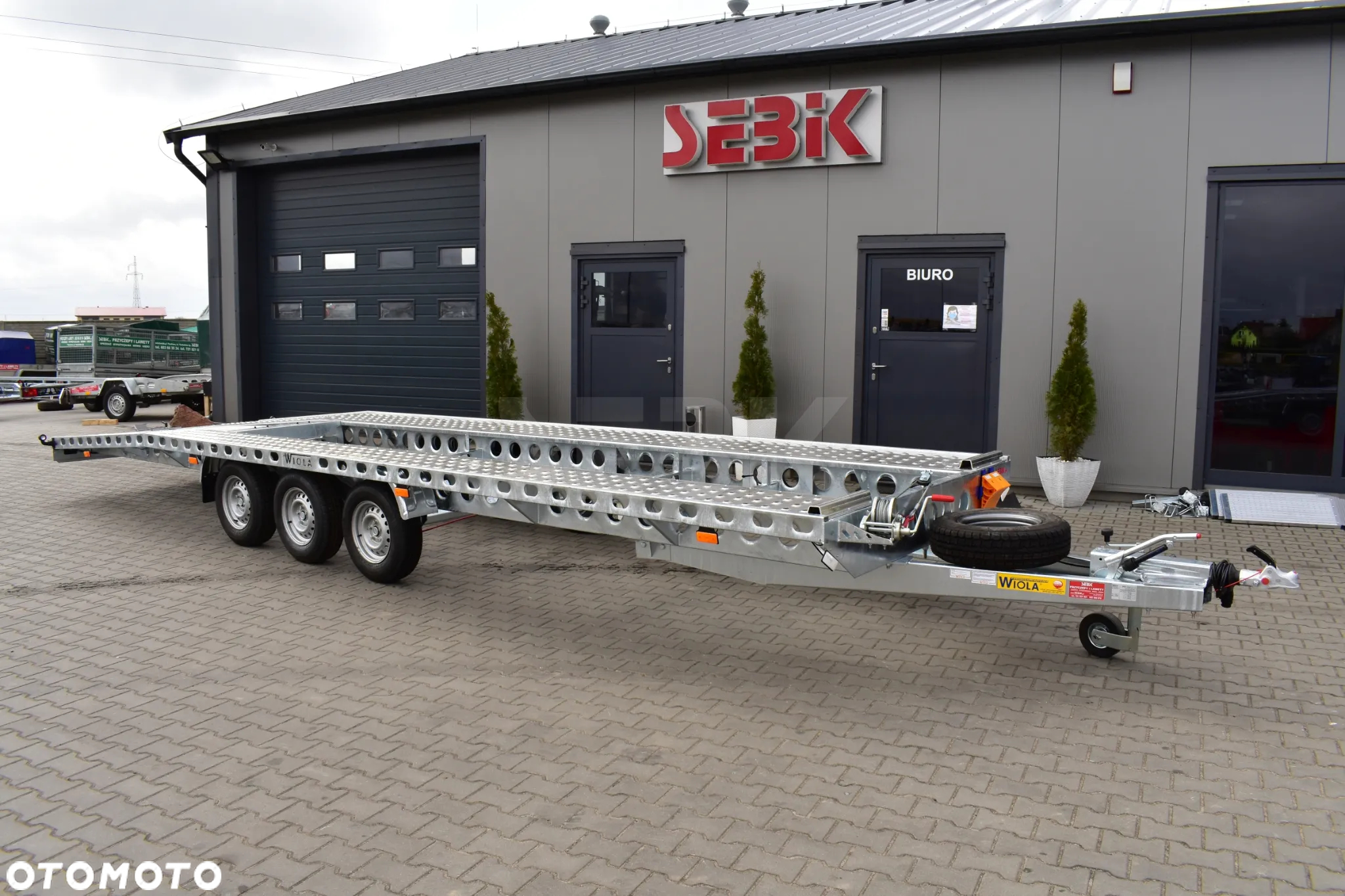Wiola SUPER LEKKA LAWETA NA DWA AUTA DMC. 3500 KG. - 2