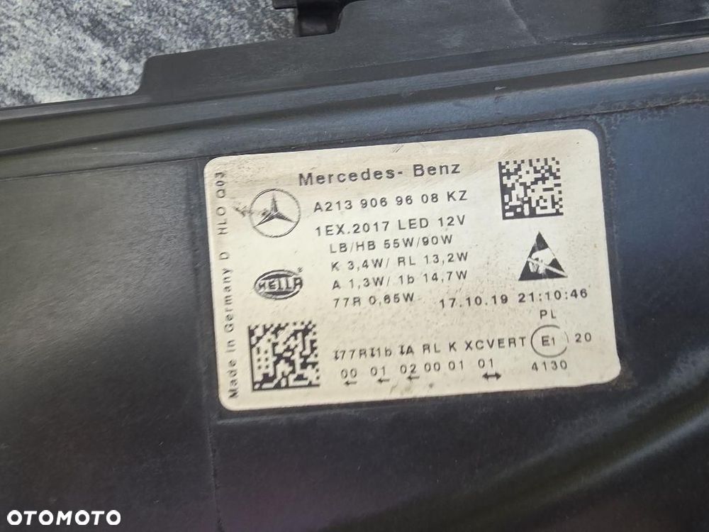 MERCEDES E KLASA 213 Lampy przód Full Led Multibeam A2139069508 A2139069608 - 16