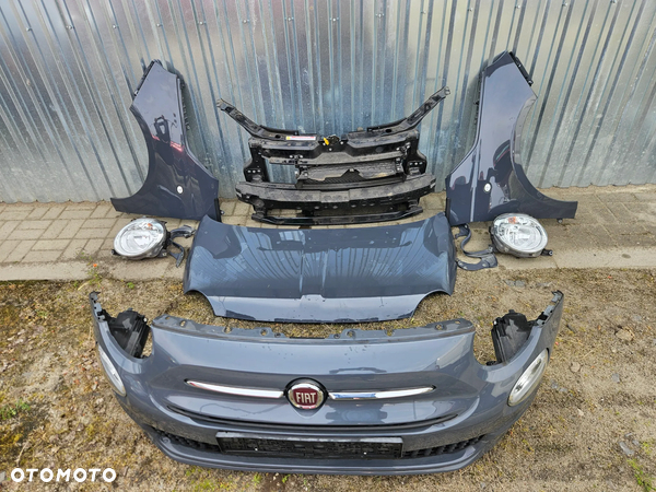 Kompletny Przód Fiat 500  Lift. Kolor 735/A
