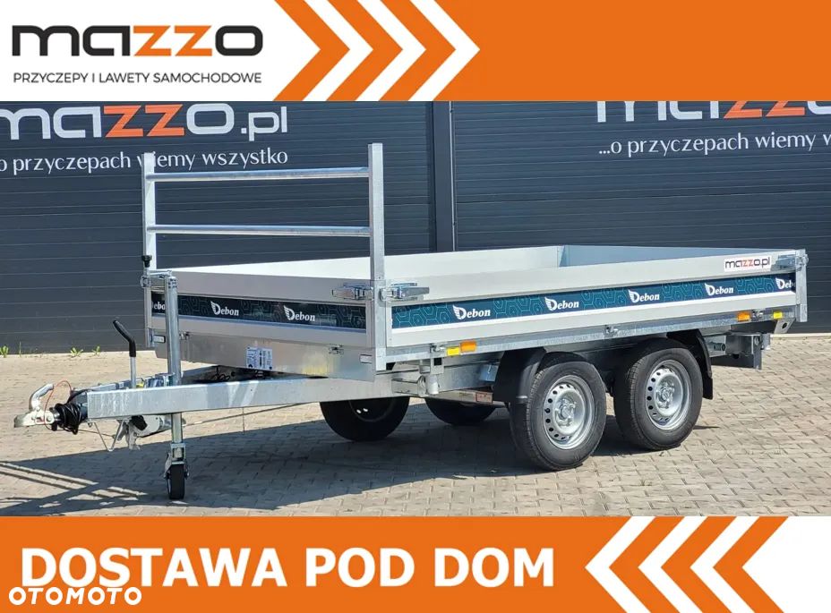 Debon Dostawa przyczepa wywrotka 306x180x30cm DMC2600kg POMPA ELEKTRYCZNA, WYWROT NA 3 STRONY - 1
