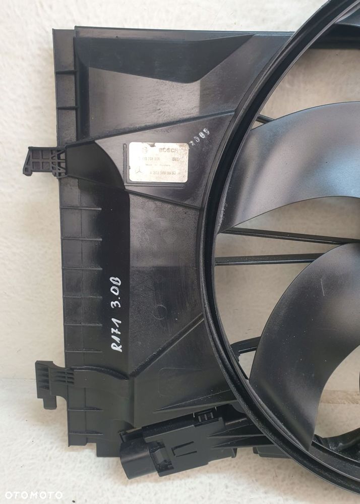 mercedes slk r171 3.0 v6 benzyna wentylator chŁodnicy a2035000593 oryg - 2