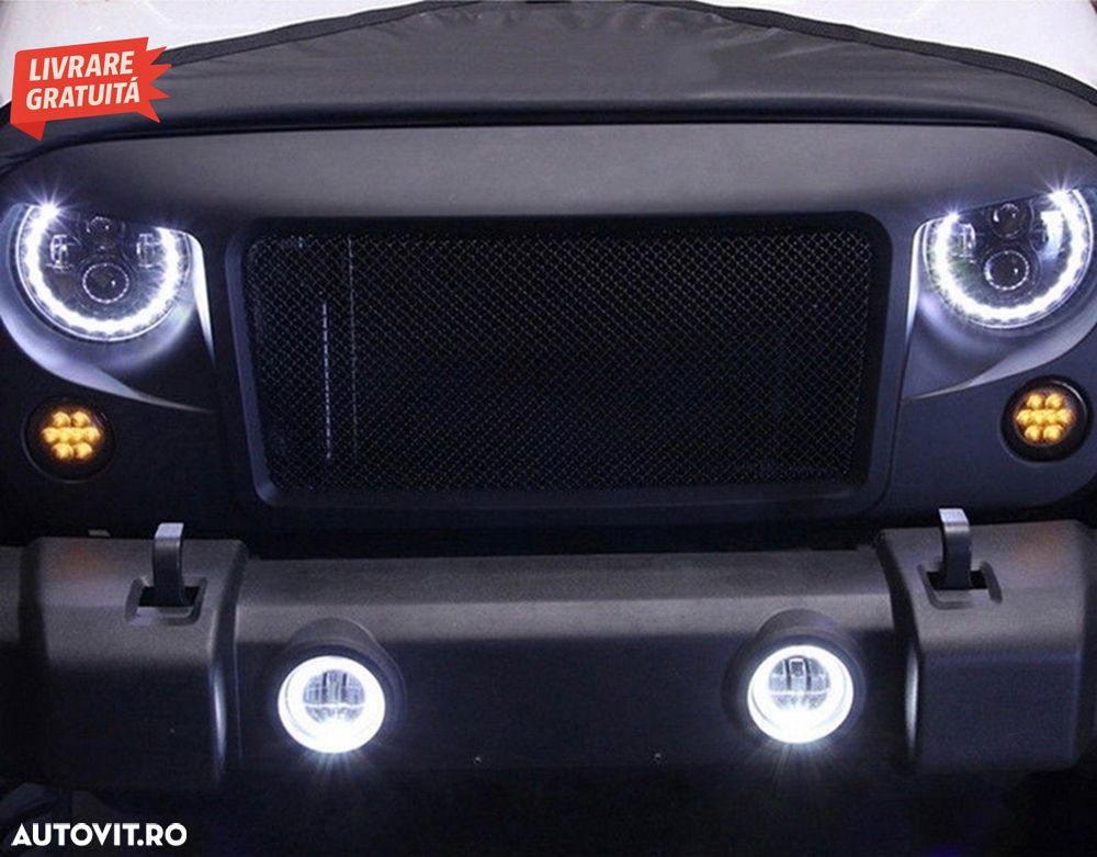 Semnalizari LED Grila JEEP Wrangler JK (2007-2016)- livrare gratuita - 11