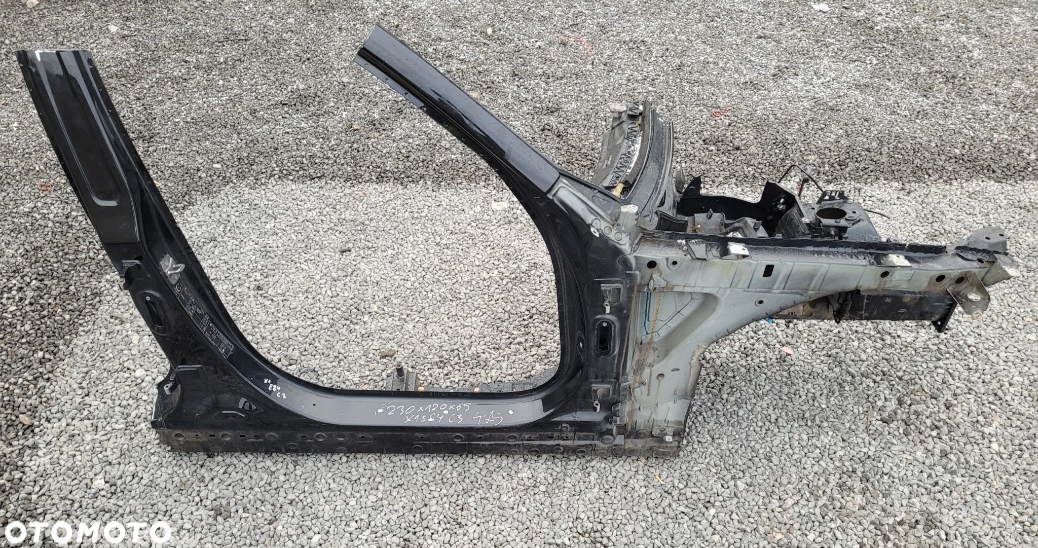ĆWIARTKA PODŁUŻNICA PRÓG SŁUPEK KIELICH FARTUCH BMW X1 E84 475 BLACK SAPPHIRE - 1