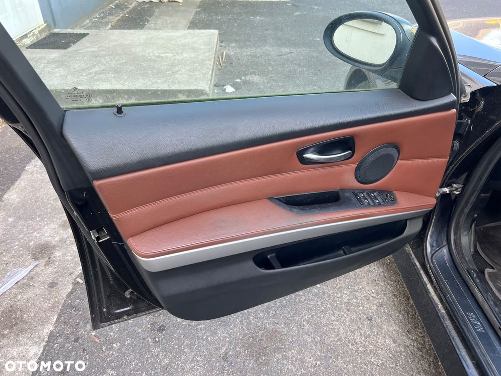 Fotele skóra Bmw e91 kombi e90 brązowa podgrzewane boczki komplet Europa - 7