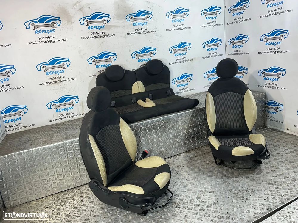 .Conjunto Bancos Pele Perfurada Mini Cooper S One D R55 Clubman R56 2006 - 2013 - 4