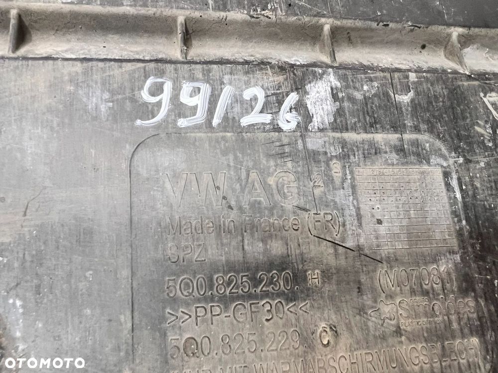 OSŁONA PŁYTA PODWOZIA AUDI A3 8V VOLKSWAGEN SEAT SKODA 5Q0825230H 99/26 - 7
