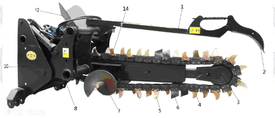 Trencher tractor EA 1000 - 2