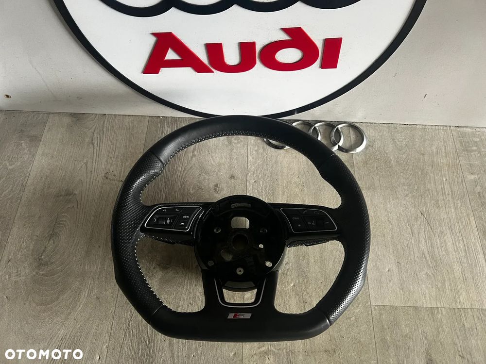 AUDI A4 A5 8W KIEROWNICA SKÓRA S-LINE 8W0419091AF ŁOPATKI - 2