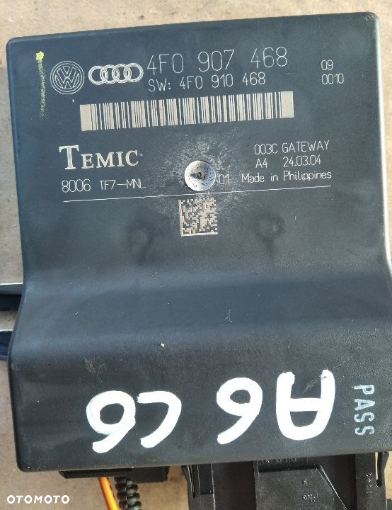 Audi A6 C6 A4 B8 moduł gateway 4F0907468 4F0907468B 4F0907468D  8T0907468H - 3