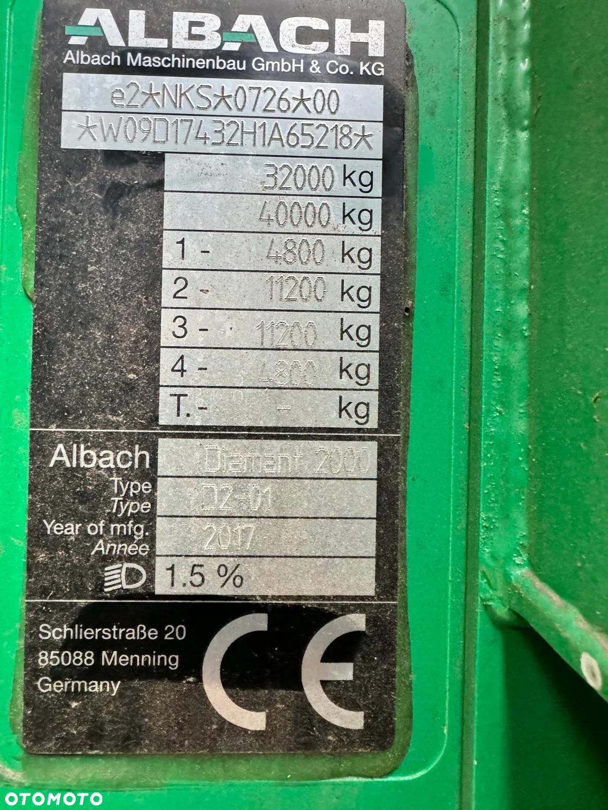 Inny Albach Diamant 2000, Rębak samojezdny, 2017rok, 612KM, Euro 5 - 25