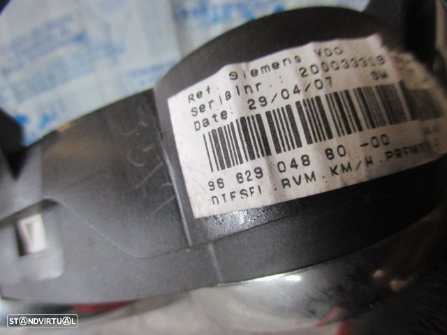 Quadrante 9662904880 PEUGEOT 207 2007 1.6HDI 90CV 5P CINZENTO KM/H DIGITAL - 3