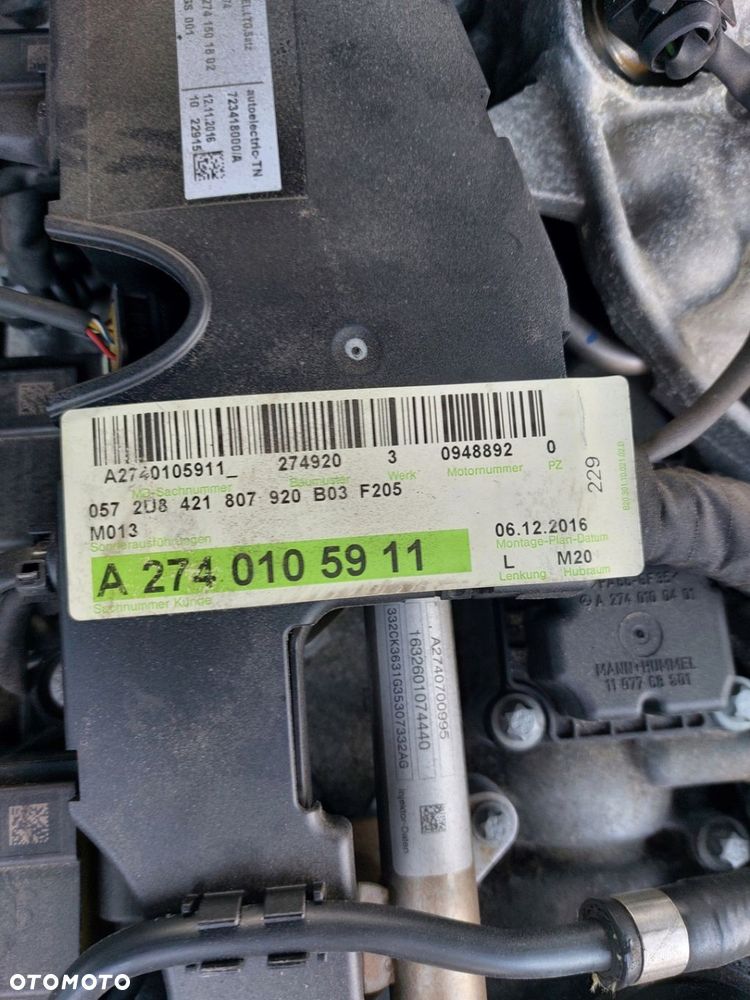 Głowica kompletna Mercedes 274920 W205 W212 W213 C207 274.920 - 3