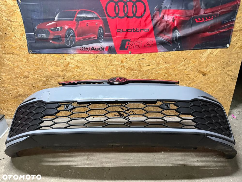 Zderzak przedni kompletny Volkswagen Golf 8 20< GTI 5H0 4XPDC GRIL KRATKI OE NARDO - 3