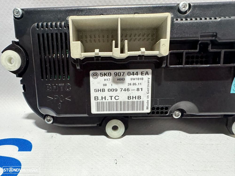 .Display Sofagem Comando Ar Condicionado AC Climatronic VW Volkswagen 5K0907044EA 2004 - 2018 - 5