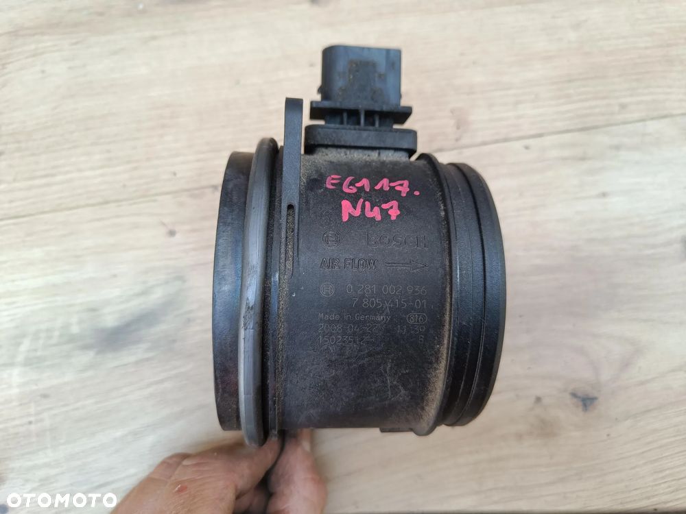 BMW E60 E61 2.0D N47 3.0D PRZEPŁYWOMIERZ POWIETRZA 7805415 - 1