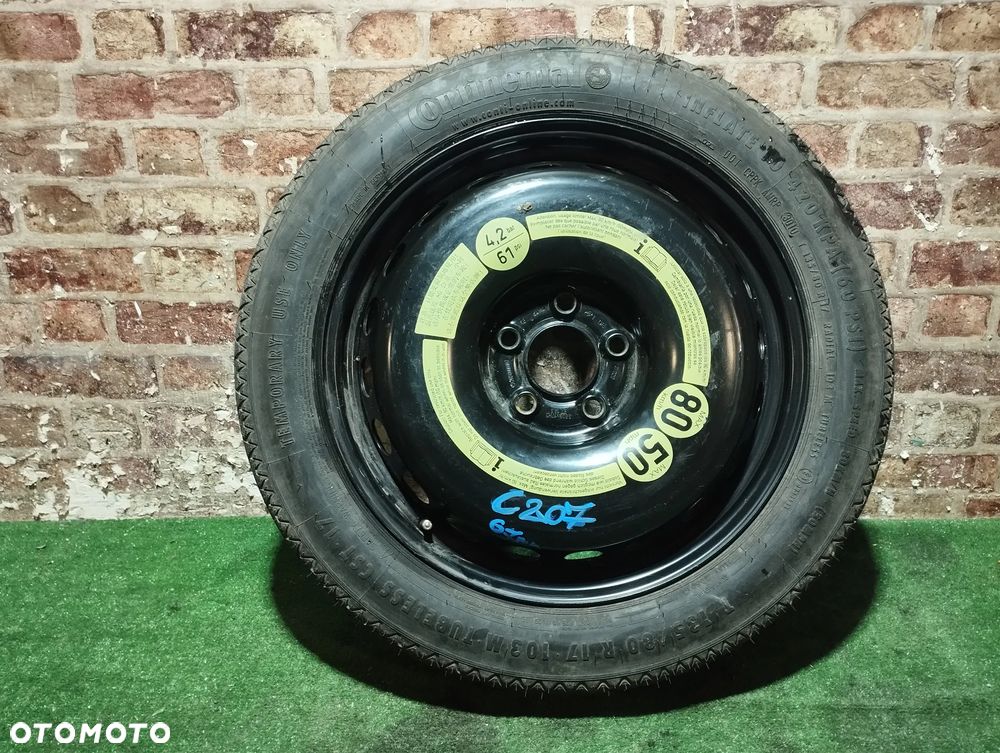 KOŁO ZAPASOWE Mercedes-Benz C207 T135/80/R17 67MM 2074000102 ET19,5 5X112 - 1