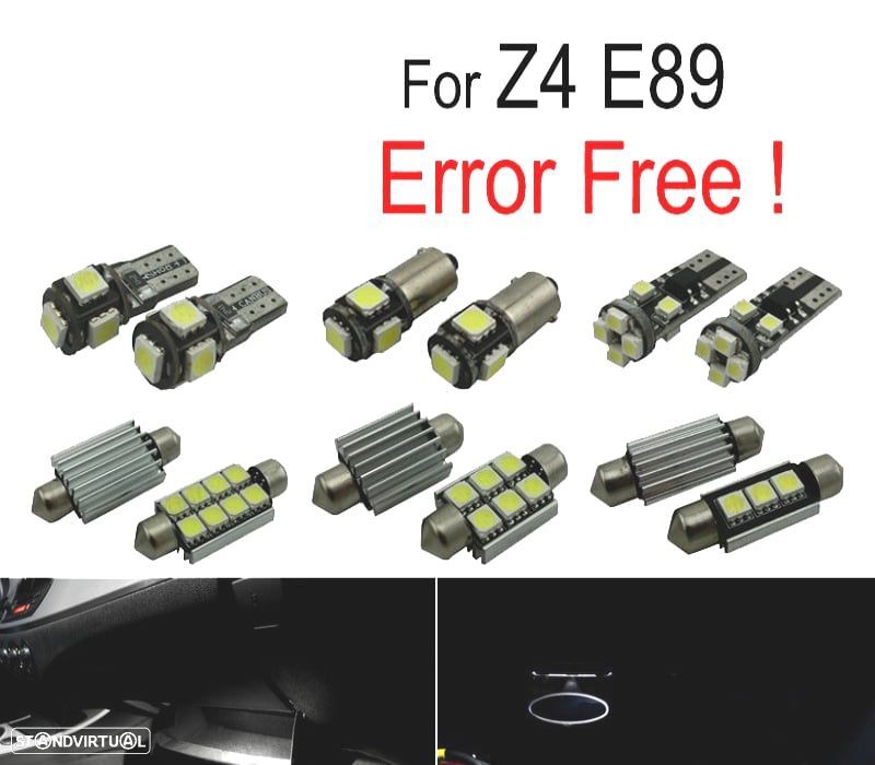 KIT COMPLETO 10 LAMPADAS LED INTERIOR PARA BMW Z4 E89 SDRIVE 18I 20I 23I 28I 30I 35I 35 ES 09- - 1