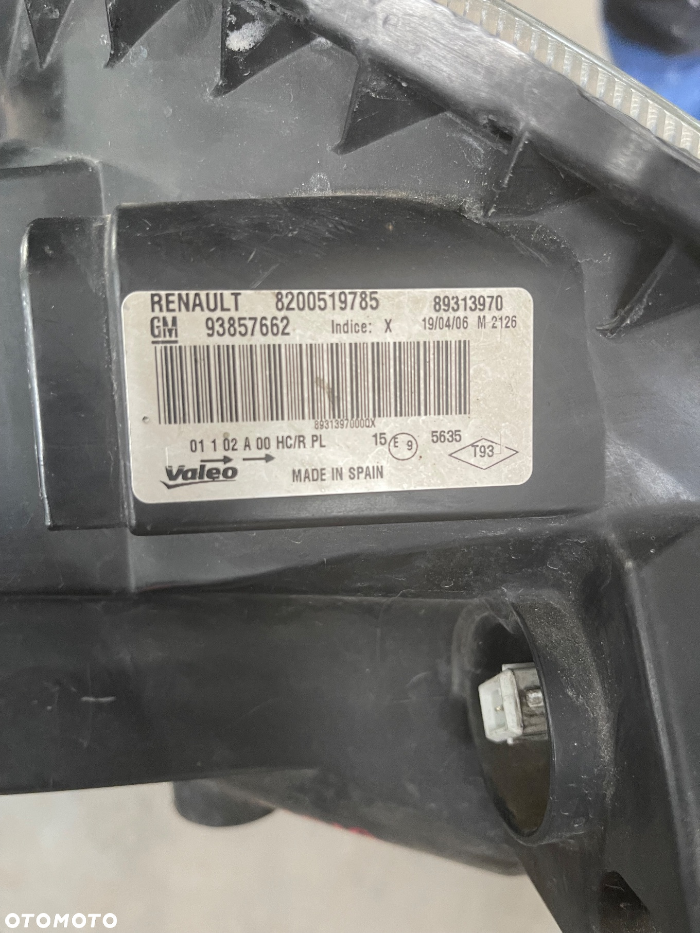 TRAFIC II VIVARO PRIMASTAR LIFT LAMPY PRZEDNIE 93857663 93857662 - 7