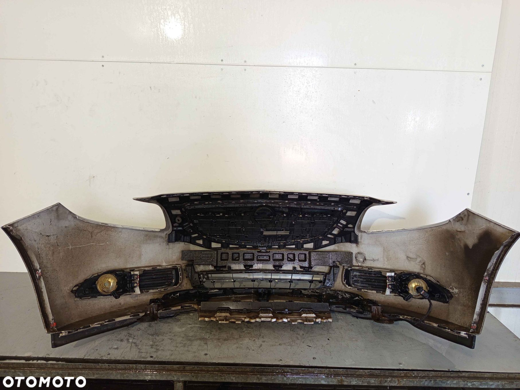 ^ ZDERZAK PRZÓD PRZEDNI OPEL INSIGNIA A I 1 Z157 Z176 SREBRNY HALOGENY - 5