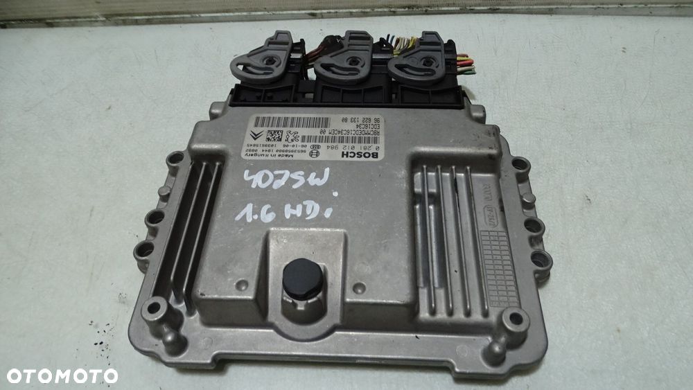 KOMPUTER SILNIKA PEUGEOT 407 1.6 0281012984 9662213380 - 1