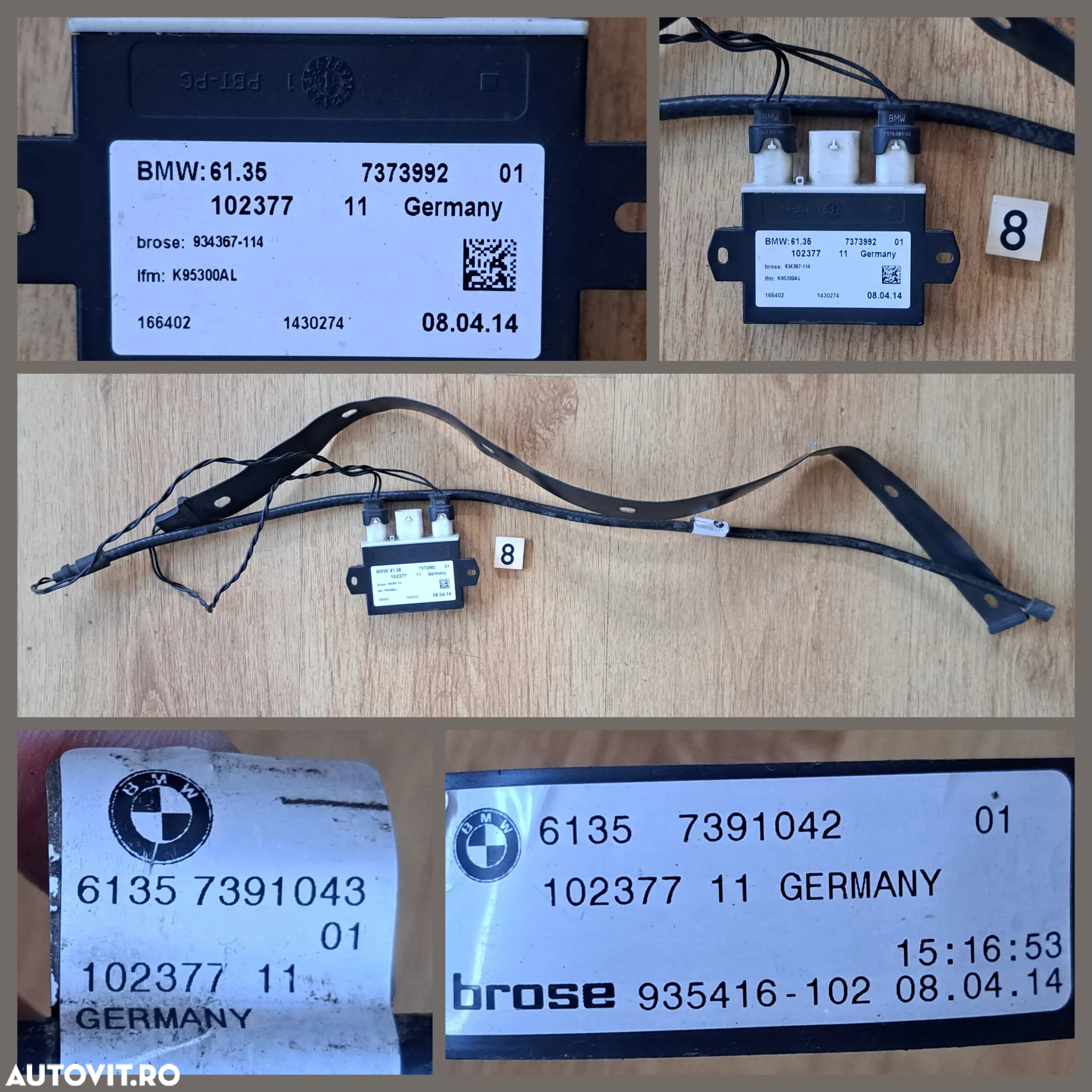 Centura dreapta fata incuietoare portbagaj grila aer conditionat stg dr fata panou comenzi geamuri DSC aer conditionat modul senzor portbagaj BMW F Mini cooper R50 R52 R53 - 6