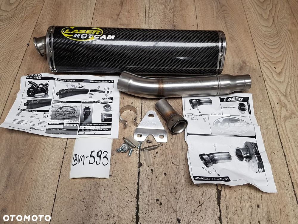 Tłumik sportowy Laser HotCam Carbon Titanium Slip-on Suzuki GSX-R 1000 K1 - 1