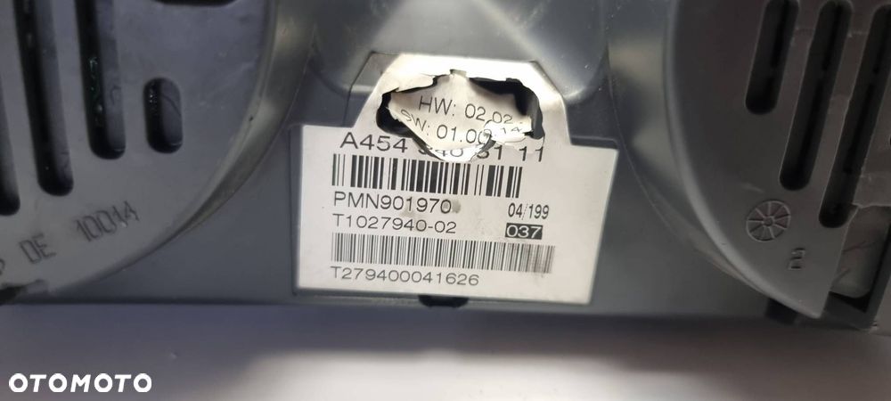 LICZNIK ZEGAR SMART FORTWO A4543403111 - 3