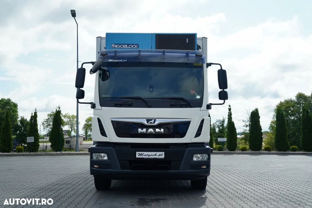 MAN TGM 15.250 / 4x2 / 6.2 M FRIGORIFER / FRIGLOCK FK 13 UNITĂȚI / DHOLLANDIA LIFT - 1.500 KG / IMPORTAT / EURO 6 - 9