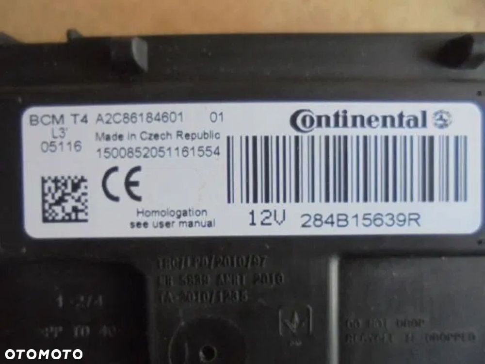 RENAULT CLIO IV MODUŁ STEROWNIK BCM 284B15639R - 2