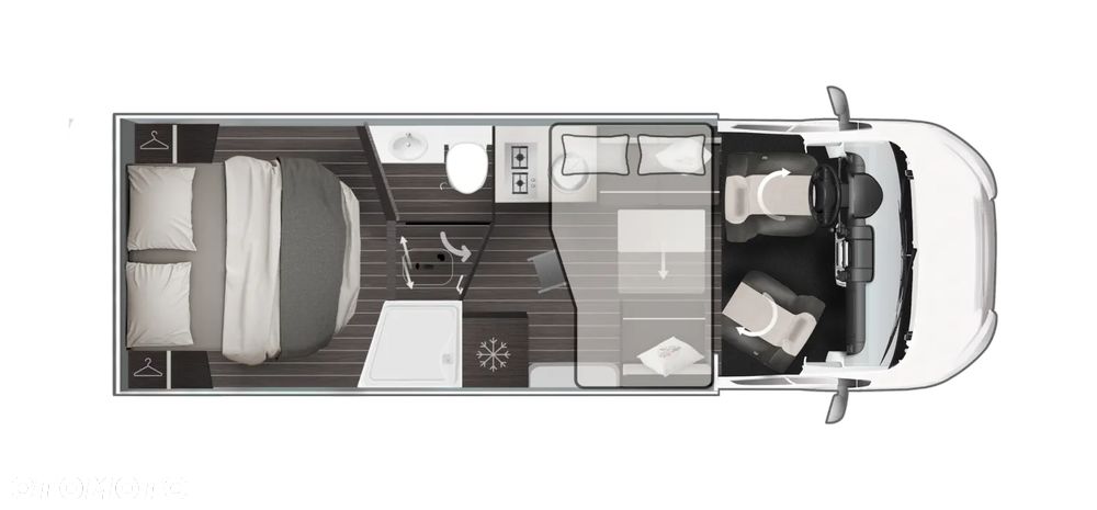 Roller Team ZEFIRO 267TL  OD RĘKI - EKSKLUZYWNY KAMPER Z ŁOŻEM MAŁŻEŃSKIM - KAMPERY RZESZÓW - 6