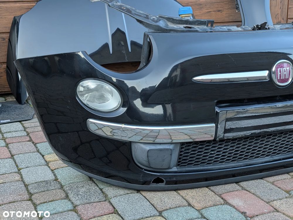 ZDERZAK PAS PRZEDNI MASKA BŁOTNIKI PRZÓD FIAT 500 BENZYNA - 2