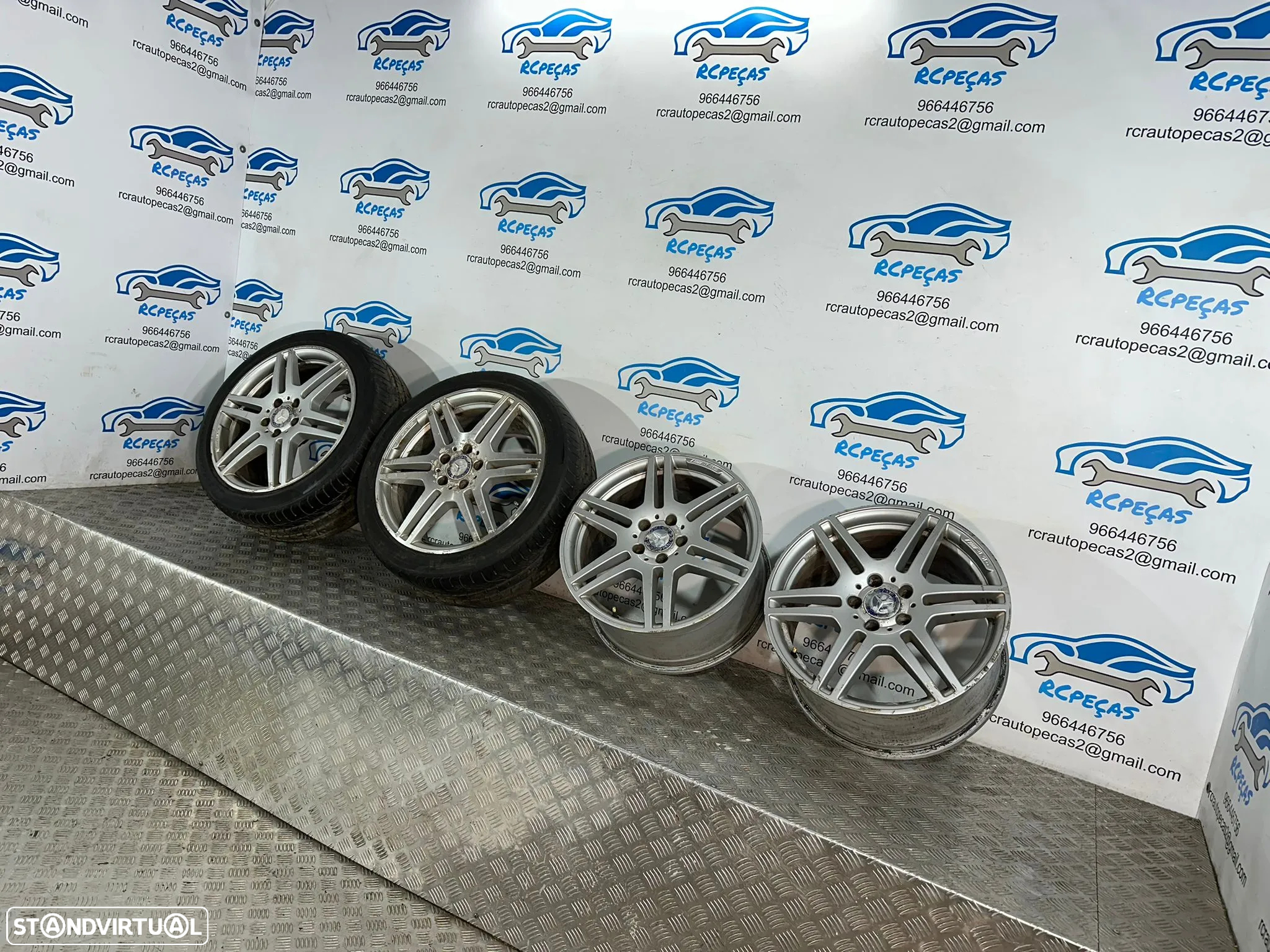 .Conjunto Jantes 18 Originais AMG Mercedes Benz 5x112 8.5J 9J ET48 ET54 - 6