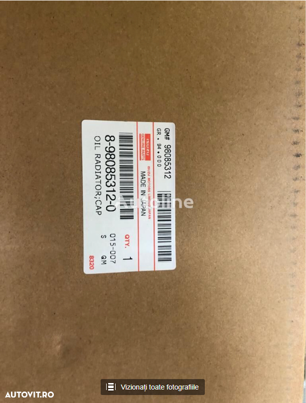 Răcitor ulei motor ISUZU (8-98085312-0) pentru excavator ISUZU 4HK1 nou - 5