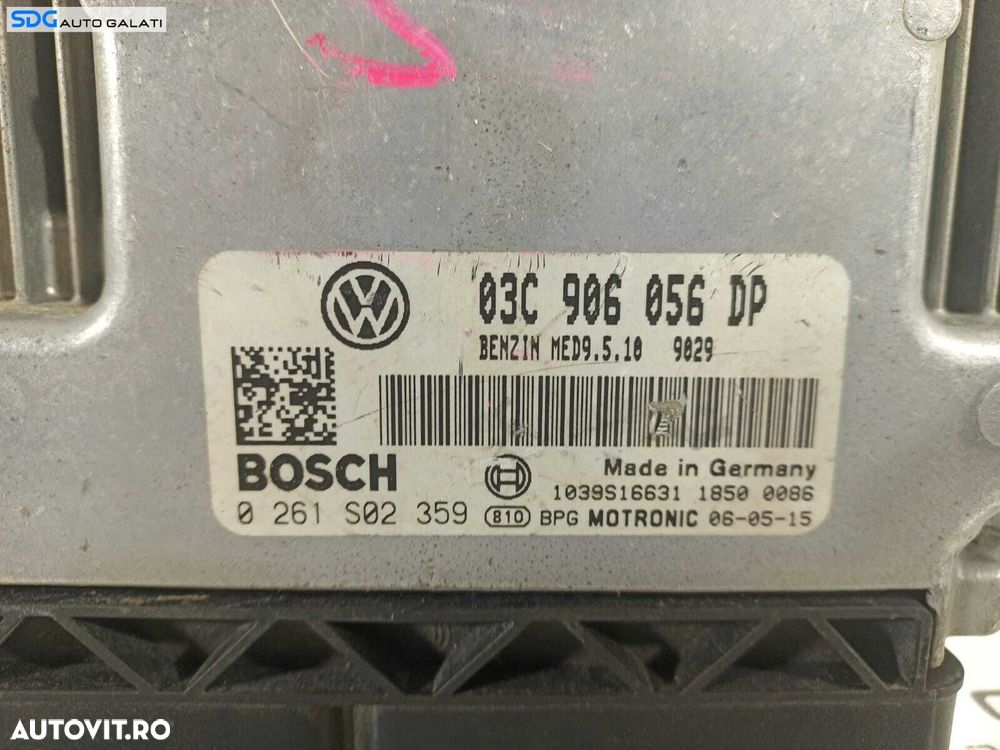 ECU Calculator Motor BOSCH Skoda Octavia 2 1.6 FSI 2004 - 2013 Cod 03C906056DP 0261S02359 [L2223] - 2