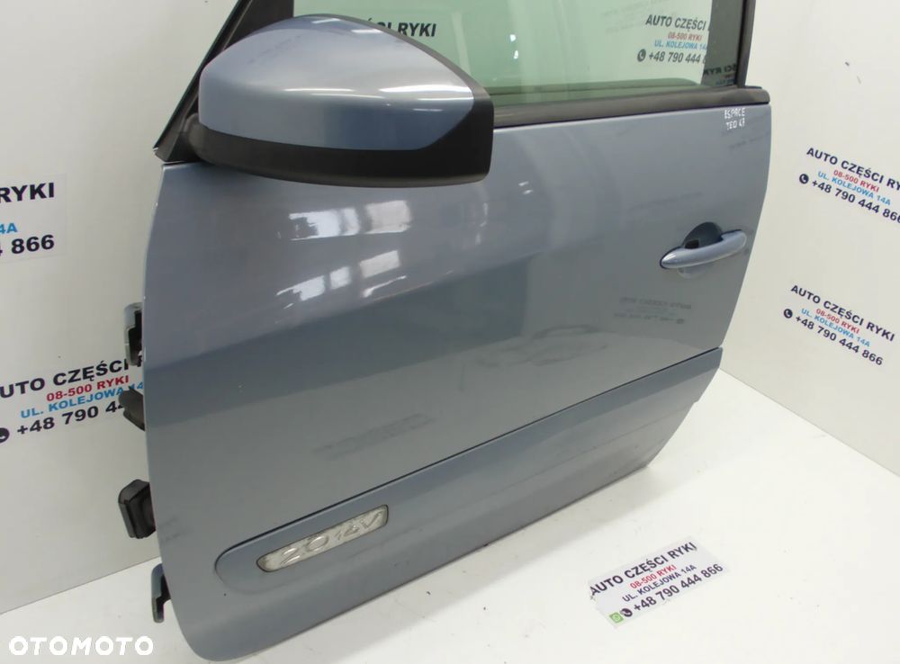 Renault Espace IV Drzwi Lewy Przód TED 47 Zamek Szyba Lusterko Szyba Boczki Zawiasy - 5