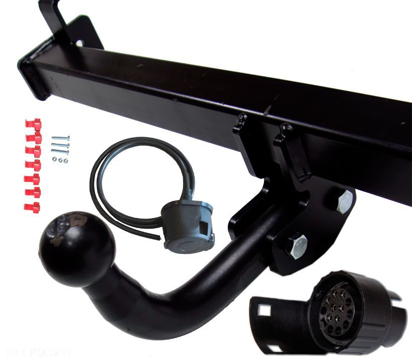HAK HOLOWNICZY DO SAMOCHODU SEAT INCA VOLKSWAGEN VW CADDY 2 II  + WIĄZKA + GNIAZDO 7PIN/13 - 2