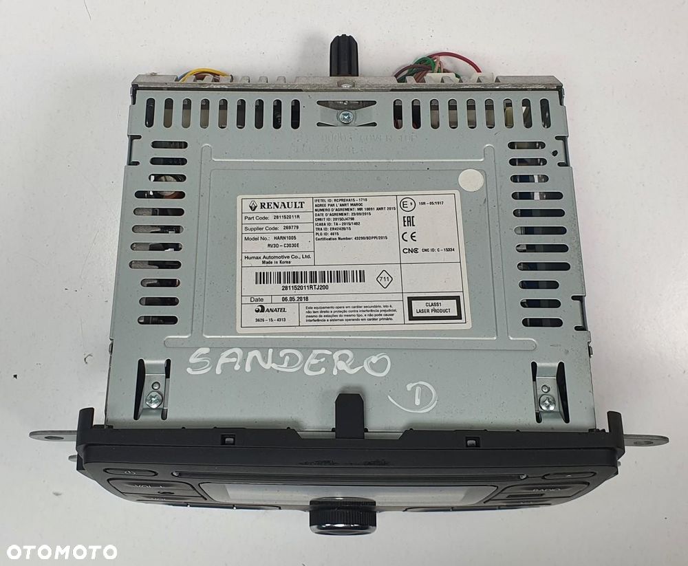 RADIO ODTWARZACZ CD MP3 DACIA SANDERO II 281152011R - 5
