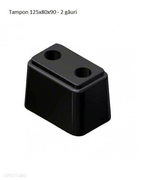 Tampon 125x80x90 - 2 găuri - 1